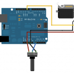 arduino knob servo schematic