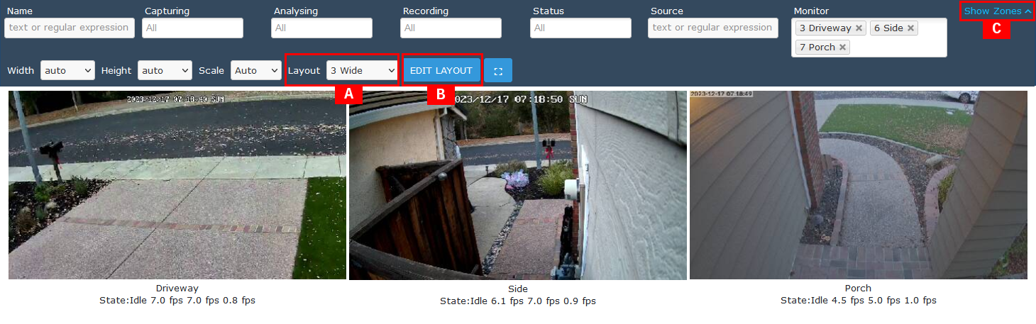 Zoneminder-Montage-page